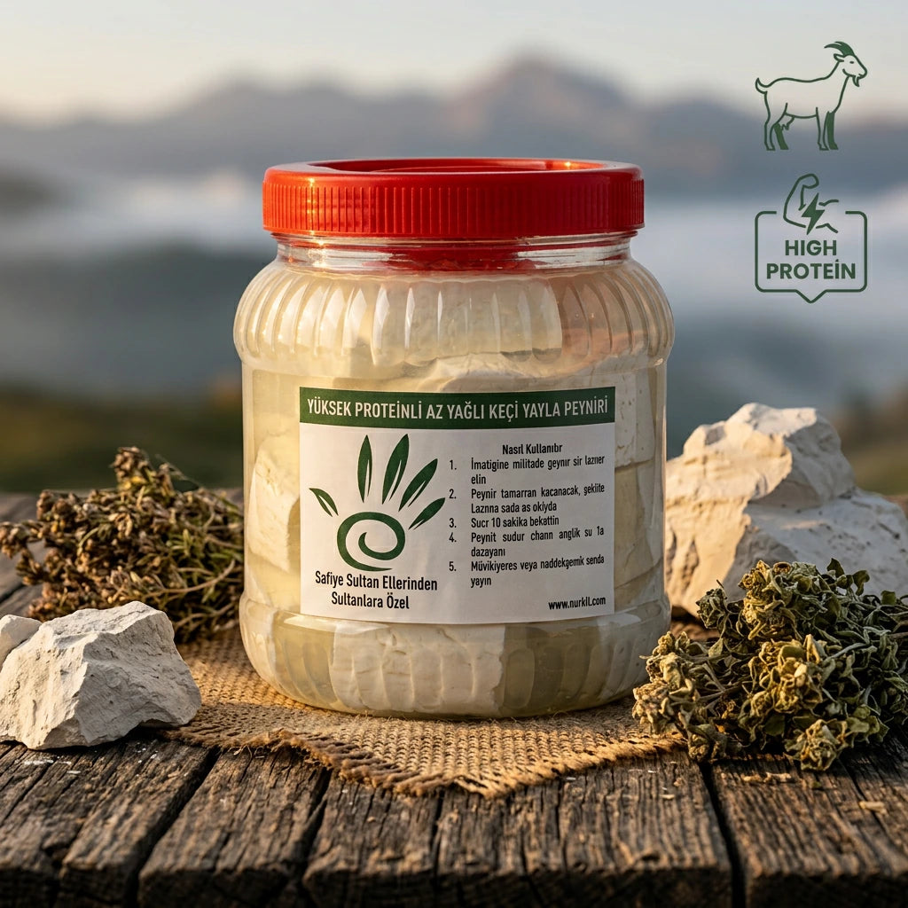 Nurkil Yüksek Proteinli Az Yağlı Keçi Yayla Peyniri - Safiye Teyze Seri