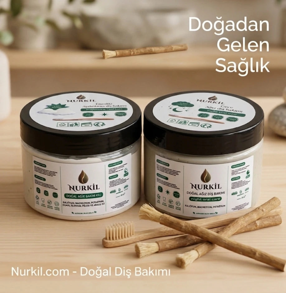 Nurkil %100 Doğal Diş & Ağız Bakım Kili - pH 8.22 Alkali Şifa