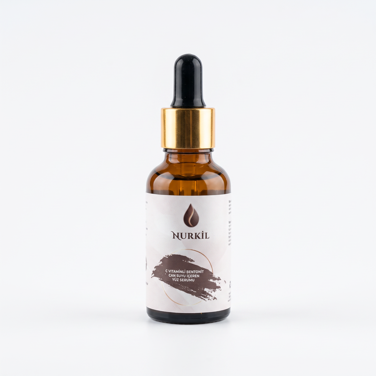 Nurkil C vitaminli bentonit ve can suyu içeren yüz serumu ürün görseli