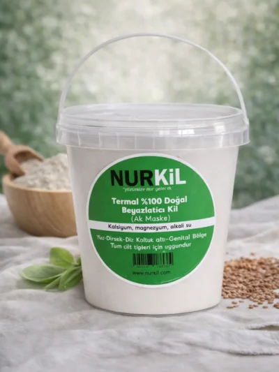 %100 Beyazlatıcı Doğal Termal Vücut Bakım Kili 750gr.